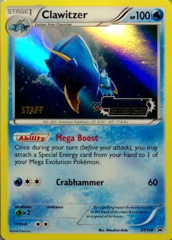 Clawitzer XY146 Sheen Holo STAFF Promo - Steam Siege Prerelease